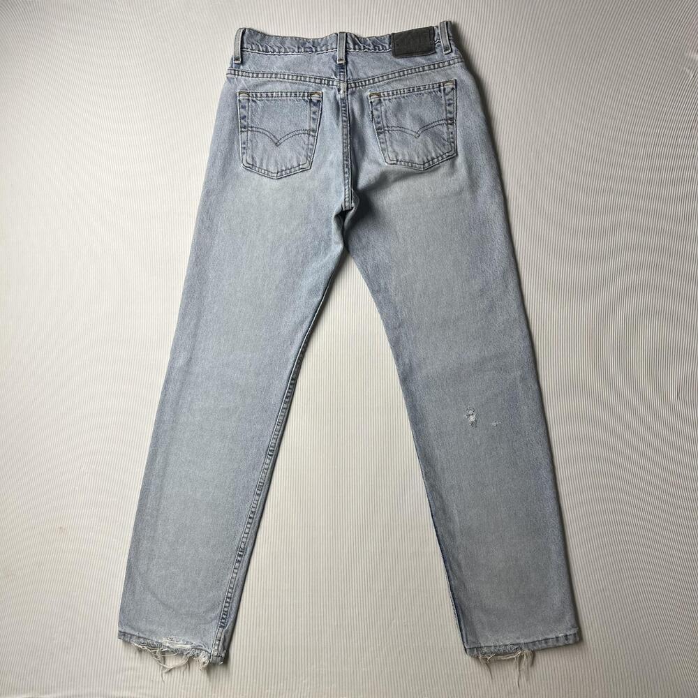 Levis SilverTab Jeans Youth M Blue Light Wash Relaxed Guy's Straight Leg Denim